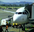 Final preparations to board an airplane