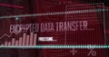 Image of financial data processing over binary coding Royalty Free Stock Photo