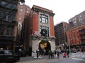 Image of the fire station from the Ghostbusters movie.