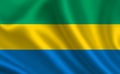 Image of the flag of Gabon. Series `Africa`