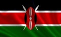 An image of the flag of the Kenya. Series `Africa`