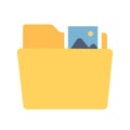 Image folder Color Vector Icon which can easily modify or edit Royalty Free Stock Photo