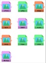 Vector Image Format Icon Set Design Flat Style Royalty Free Stock Photo