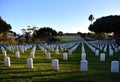 Fort Rosecrans National Cemetery on clear blue sky