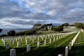 Fort Rosecrans National Cemetery on a cloudy sunset