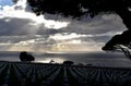 Fort Rosecrans National Cemetery on a cloudy sunset