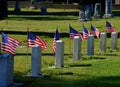Fort Rosecrans Veterans Cemetery in San Diego Royalty Free Stock Photo