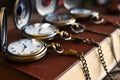 Four Antique Pocket Watchs Royalty Free Stock Photo