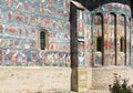 Image of frescoes of church in Sucevita Monastery Royalty Free Stock Photo