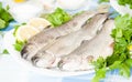 Image of freshness fish and vegetables