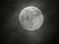 Full moon in cloud