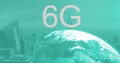 Image of 6g text, cityscape and globe with connections Royalty Free Stock Photo