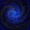 Image of galaxies, nebulae, cosmos, and effect tunnel spiral gal