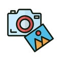 Image gallery Isolated Vector icon which can easily modify or edit Royalty Free Stock Photo
