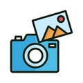 Image gallery Isolated Vector icon which can easily modify or edit Royalty Free Stock Photo