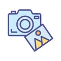 Image gallery Isolated Vector icon which can easily modify or edit Royalty Free Stock Photo