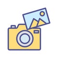 Image gallery Isolated Vector icon which can easily modify or edit Royalty Free Stock Photo