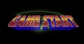 Image of game start text over neon sports stadium