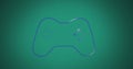 Image of gamepad icon on green background
