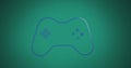 Image of gamepad icon on green background