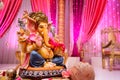 Image of Ganesh at Indian wedding Royalty Free Stock Photo