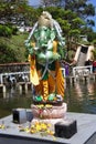 Image of Ganesha in Indian brahmaism on the sacred lake on the island of Mauritius