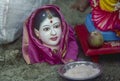 Image of Gauri at the time of Gauri Ganesh immersion