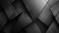 Dark Monochrome Geometric Abstract Background with Triangles and Grainy Texture