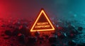 AI-Generated Security Breach Warning Royalty Free Stock Photo