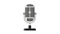 Retro Microphone Icon Royalty Free Stock Photo
