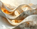 Abstracto de curvas y huecos blancas Royalty Free Stock Photo