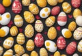 Easter seamless vector pattern background with eggs stock illustrationEaster Backgrounds Pattern Easter Egg