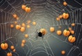 Halloween spider web banner with spiders cobweb background stock illustrationHalloween Backgrounds Spider Web Spooky Web