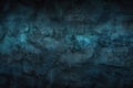 panoramic wide banner web design space background dark close surface wall stone toned background grunge green blue Royalty Free Stock Photo