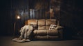 A Photo of a Cozy Reclining Loveseat Royalty Free Stock Photo
