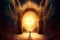 soul eternal spirit holy mension inner belief religious spirituality light Gate Royalty Free Stock Photo