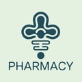 AI Generated Medical Supply Pharmacy Store Logo Royalty Free Stock Photo