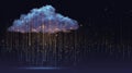 Abstract Cloud Computing Technology Design for Professionals Royalty Free Stock Photo