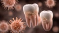 Bacterial Tooth Infection and Teeth Decay Disease Concept Royalty Free Stock Photo