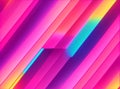 bright neon rays and glowing lines, 3d render, abstract colorful background, Pink yellow blue creative wallpaper, generative using Royalty Free Stock Photo