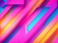 bright neon rays and glowing lines, 3d render, abstract colorful background, Pink yellow blue creative wallpaper, generative using Royalty Free Stock Photo