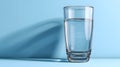 Clear Pure Drinking Water in Glass or Cup Isolated on White Background Royalty Free Stock Photo