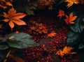 autumn leaf flowers, engaging view, generative ai tool