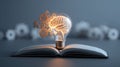 Innovative Knowledge Light Bulb Concept for Creative Ideas Royalty Free Stock Photo