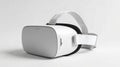Modern VR Headset on White Background for Virtual Reality Experience Royalty Free Stock Photo