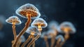 Psilocybin Brain Therapy with Magic Mushrooms for Mental Wellness Royalty Free Stock Photo