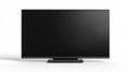 Sleek Black TV Modern Large Flat Screen Mockup for Professional Displays Royalty Free Stock Photo