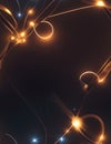 Texture of bright and glowing lights, connecting lines, generative using ai tool Royalty Free Stock Photo