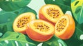 Vibrant Closeup of Fresh and Juicy Passion Fruit, Natural Background Royalty Free Stock Photo