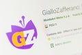 Giallo Zafferano App Icon. Selective focus. Royalty Free Stock Photo